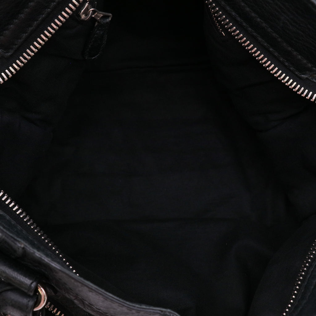 Balenciaga Agneau Giant 21 Silver Hardware City Black twins LDJ5477