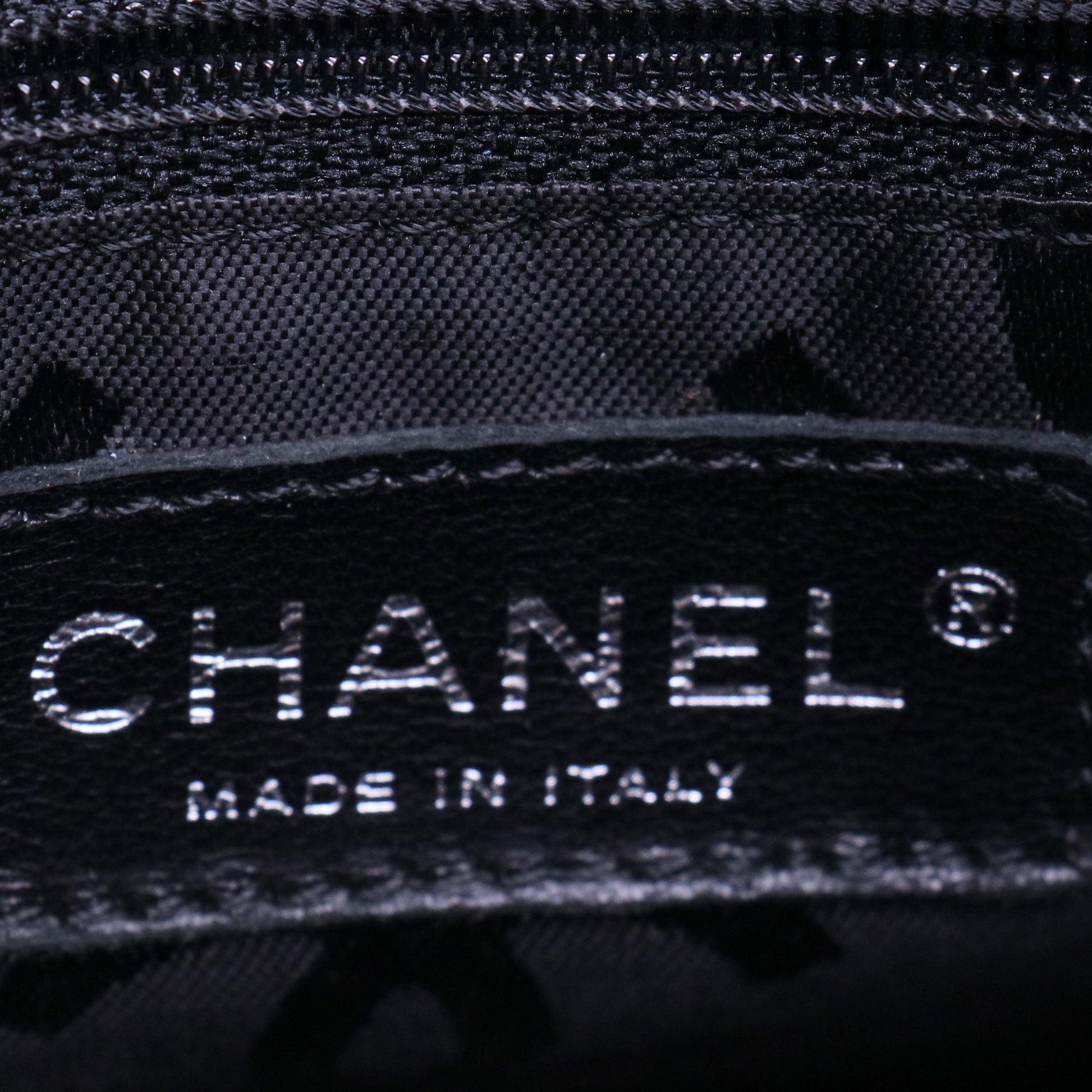 Calfskin Quilted Medium Cambon Tote Beige Black