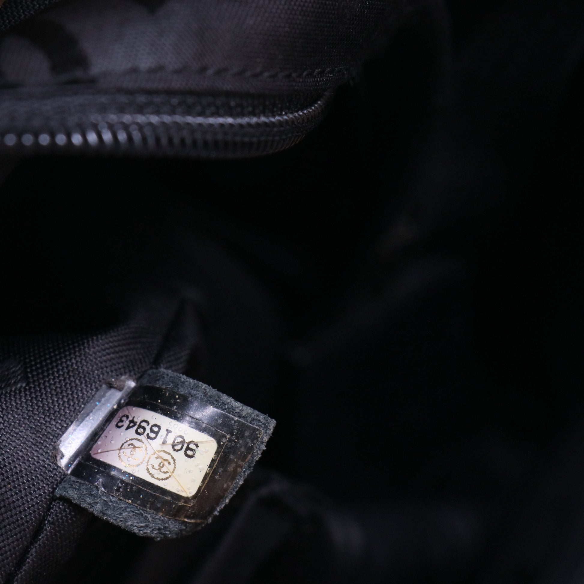 Calfskin Quilted Medium Cambon Tote Beige Black