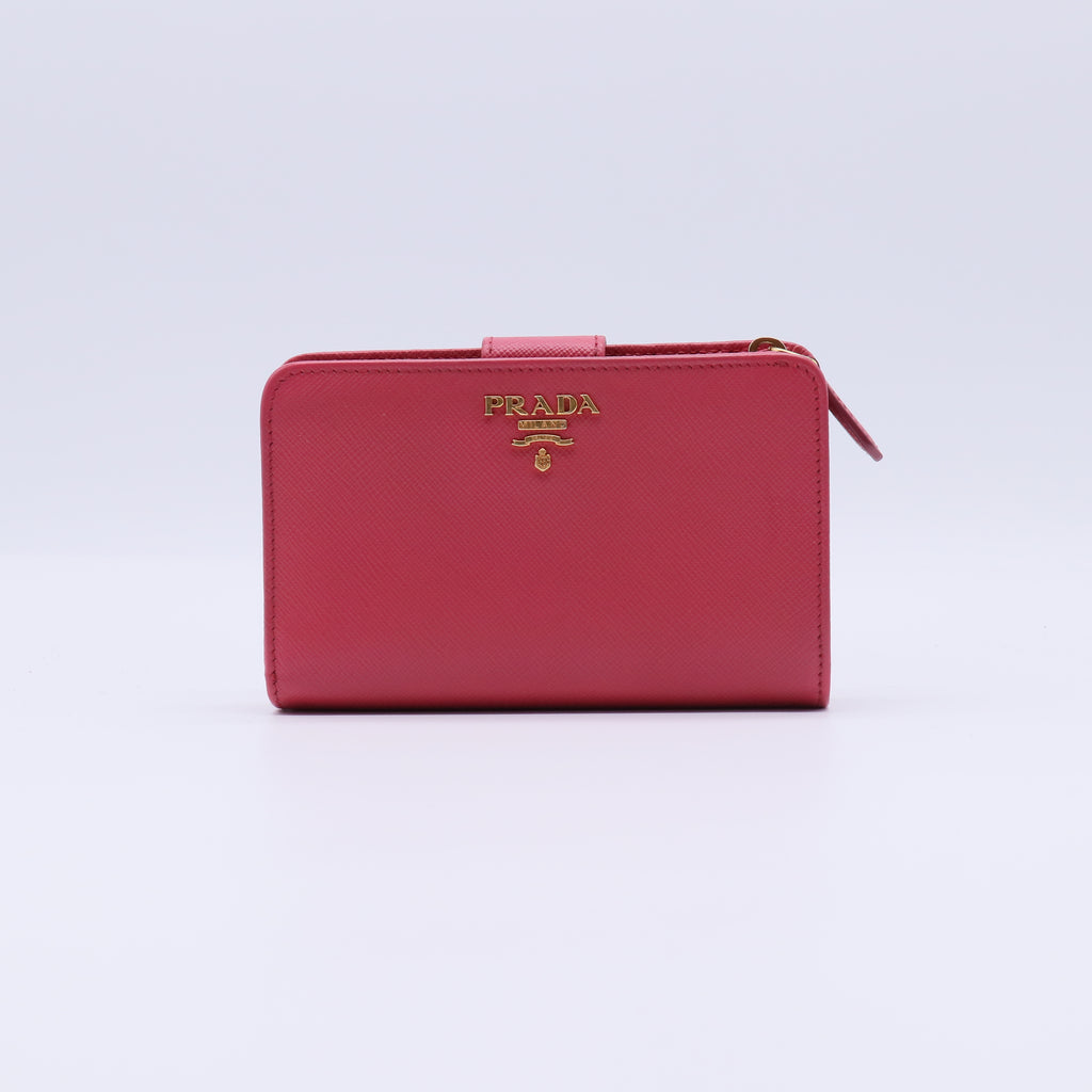 Prada Saffiano Metal Medium Wallet W21335