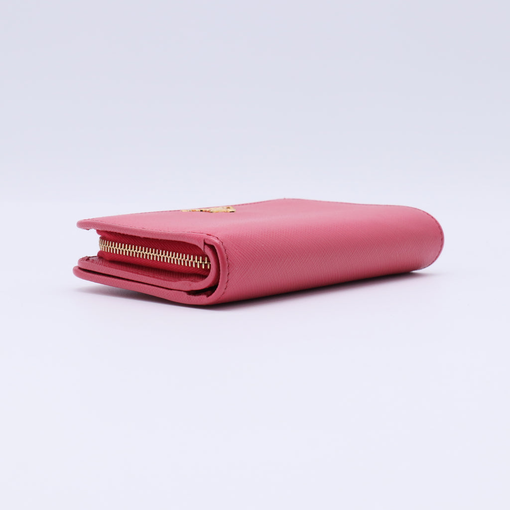 Prada Saffiano Metal Medium Wallet W21335