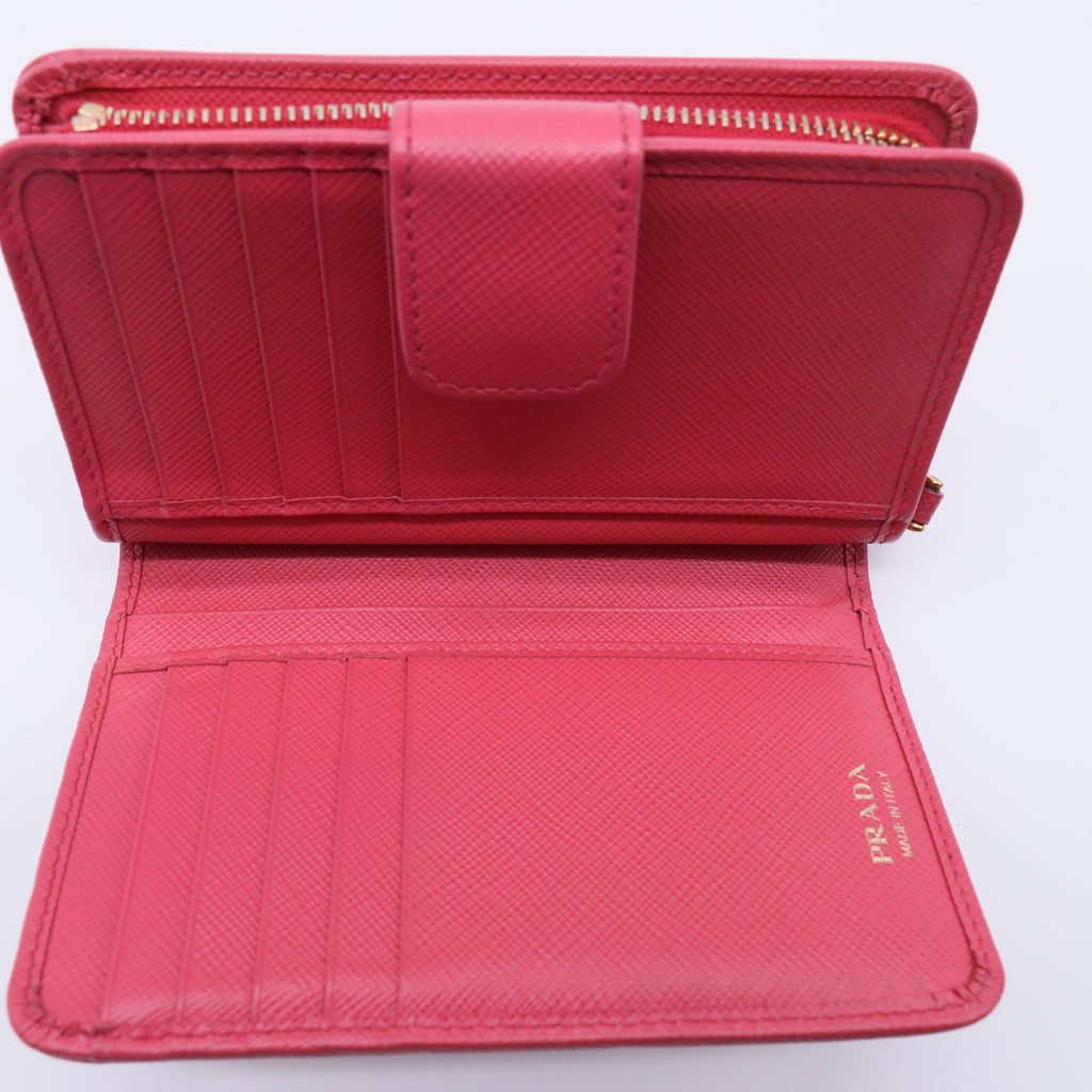 Prada Saffiano Metal Medium Wallet W21335