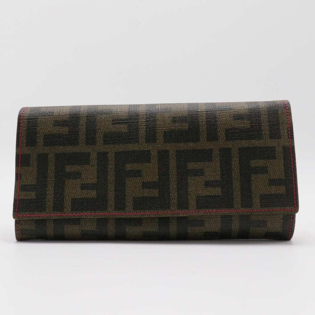 Zucca FF Logo Canvas Continental Wallet