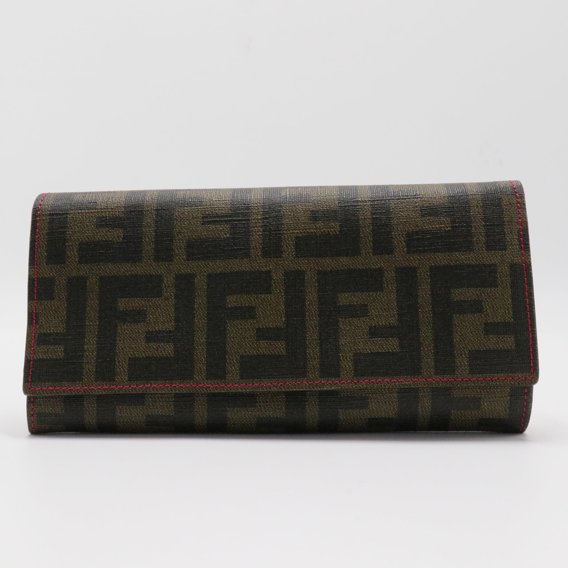 Zucca FF Logo Canvas Continental Wallet