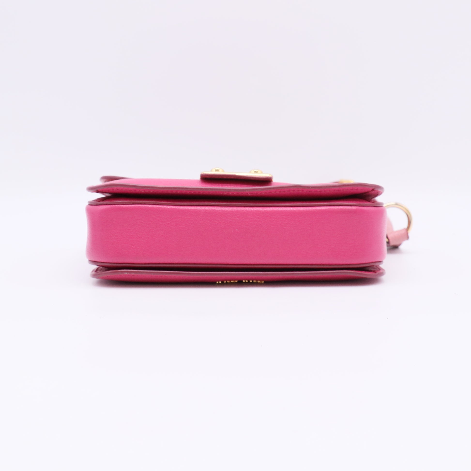 Miu Miu Bicolor Goatskin Madras Crossbody Bag B22957