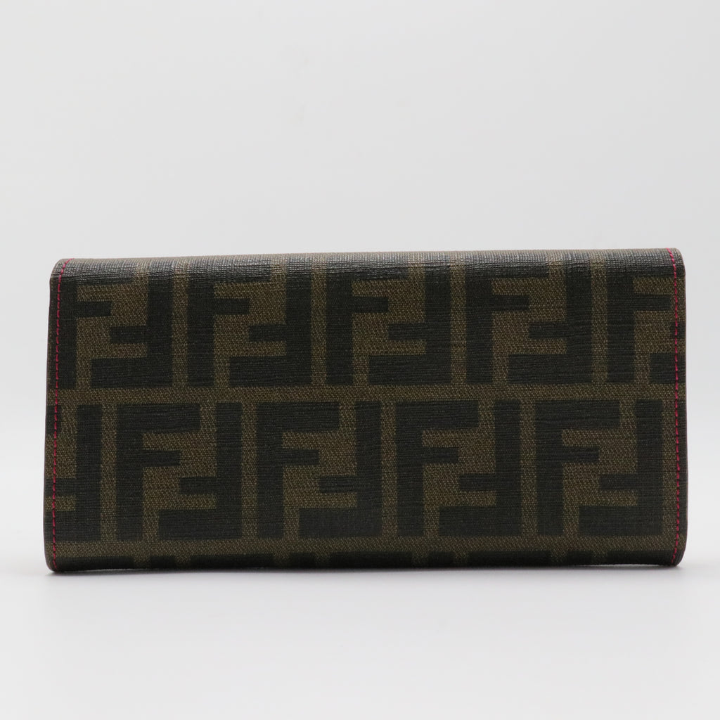 Zucca FF Logo Canvas Continental Wallet