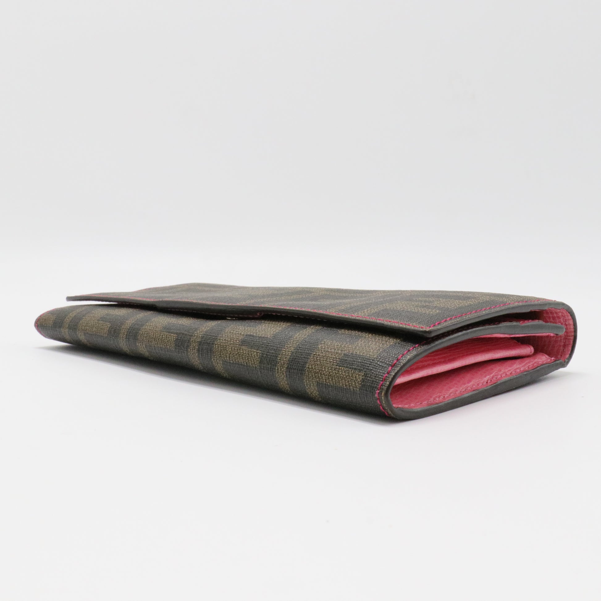 Zucca FF Logo Canvas Continental Wallet