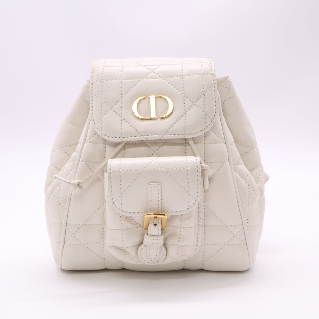Dior Caro Small  Backpack Macrocannage Lambskin Twins LDJ4921