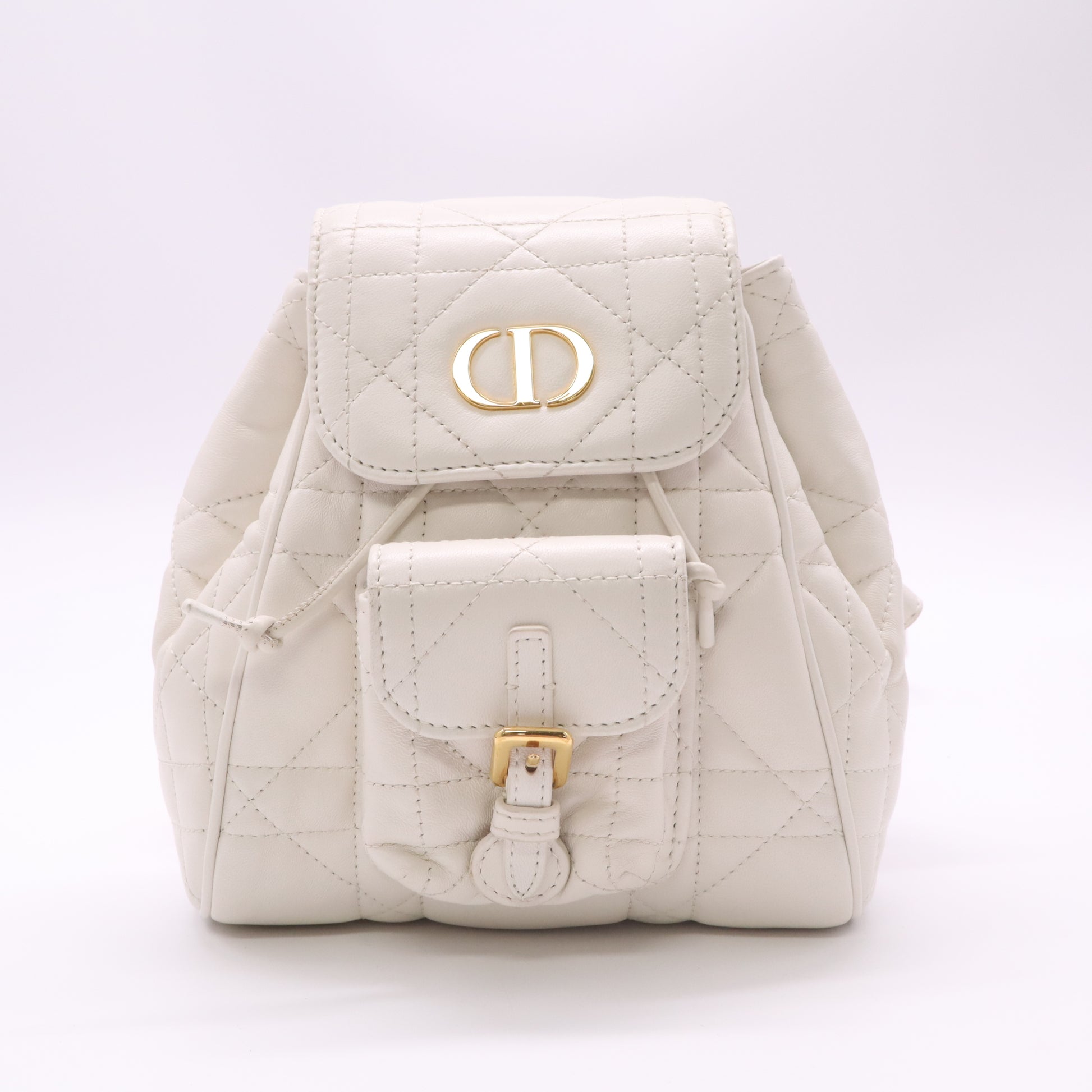Dior Caro Small  Backpack Macrocannage Lambskin Twins LDJ4921