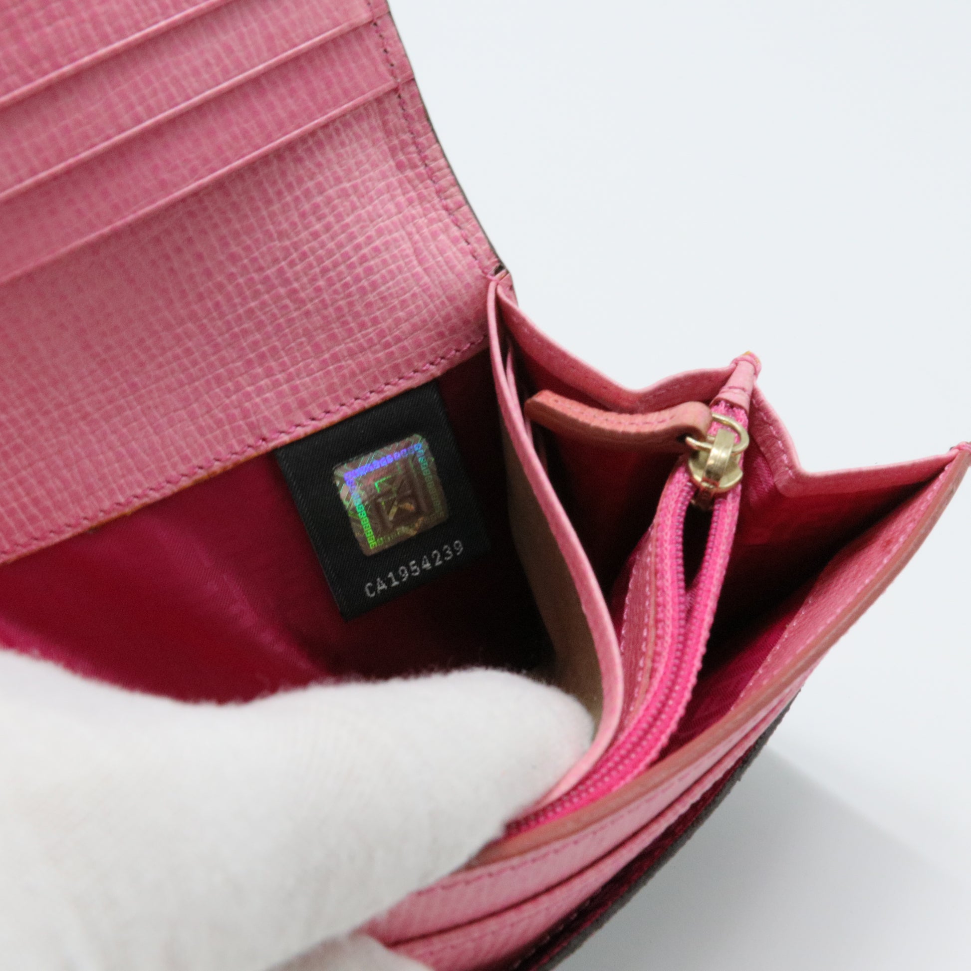 Zucca FF Logo Canvas Continental Wallet