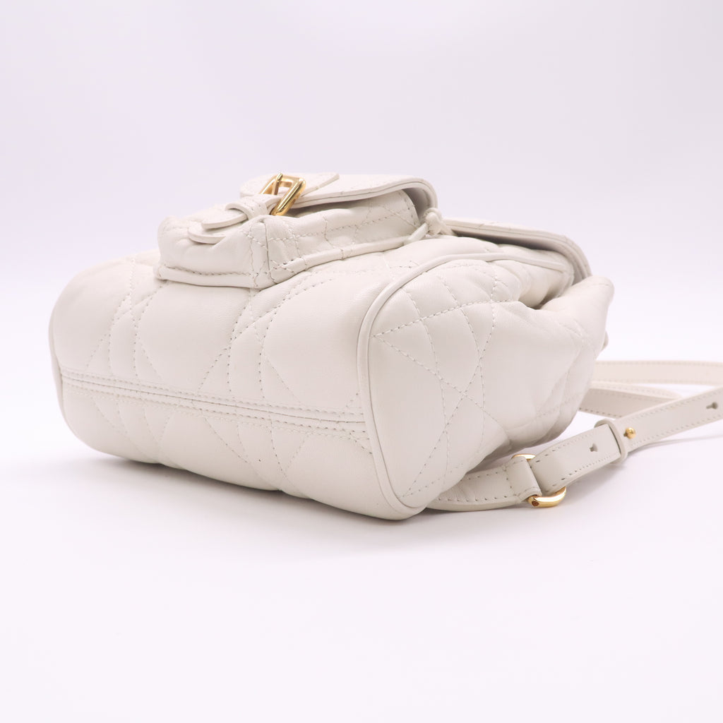 Dior Caro Small  Backpack Macrocannage Lambskin Twins LDJ4921