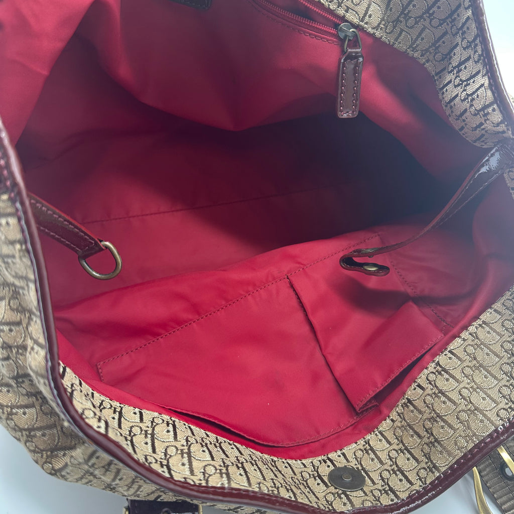 Diorissimo Canvas Shoulder Bag Brown twin