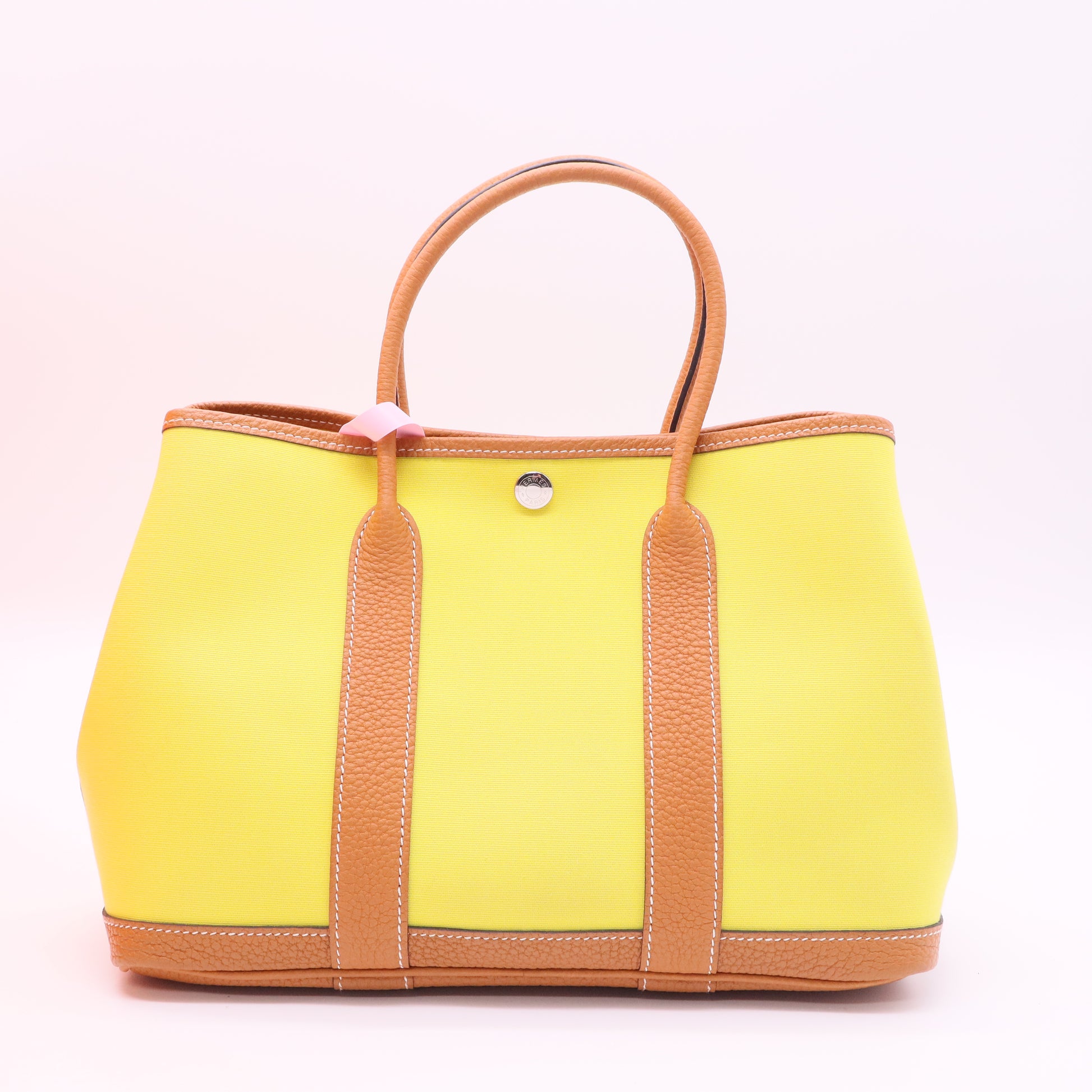 Garden Party Tote Toile and Leather 30 Twins