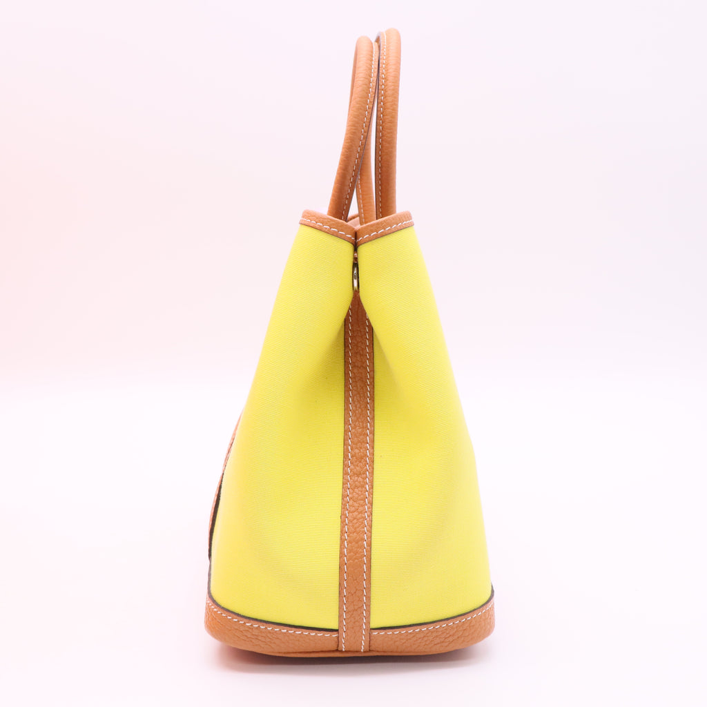 Garden Party Tote Toile and Leather 30 Twins