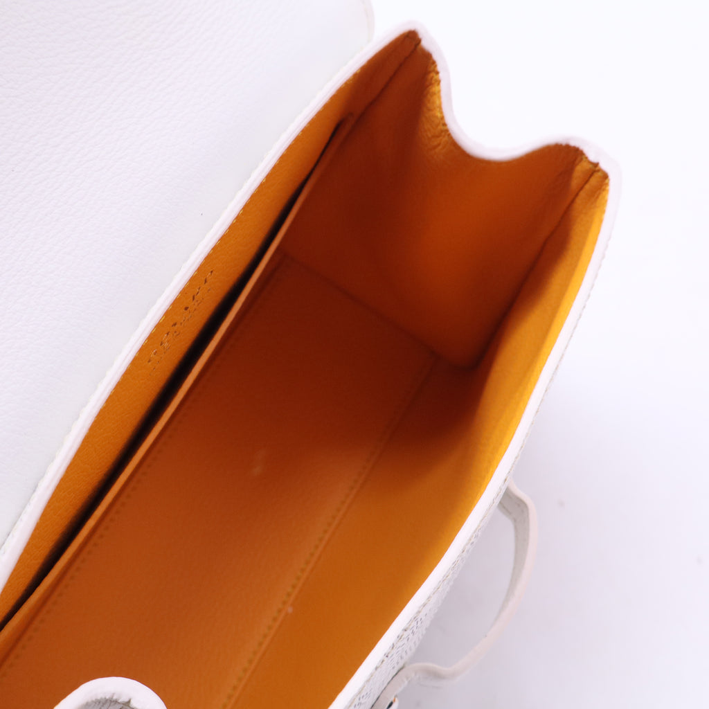 Saigon Top Handle Bag Coated Canvas with Leather Mini B20040