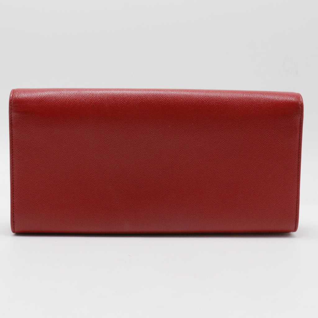 Classic Monogram Clutch Grainy Patent Long