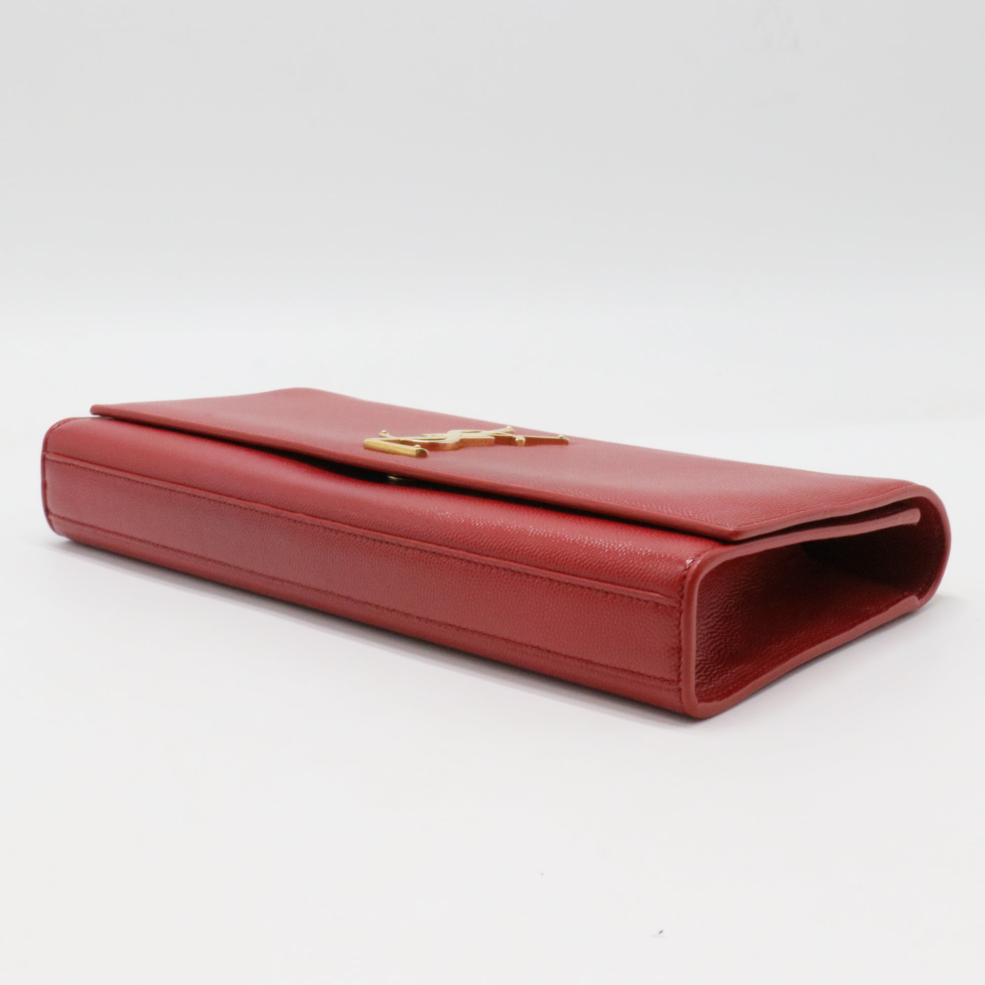 Classic Monogram Clutch Grainy Patent Long