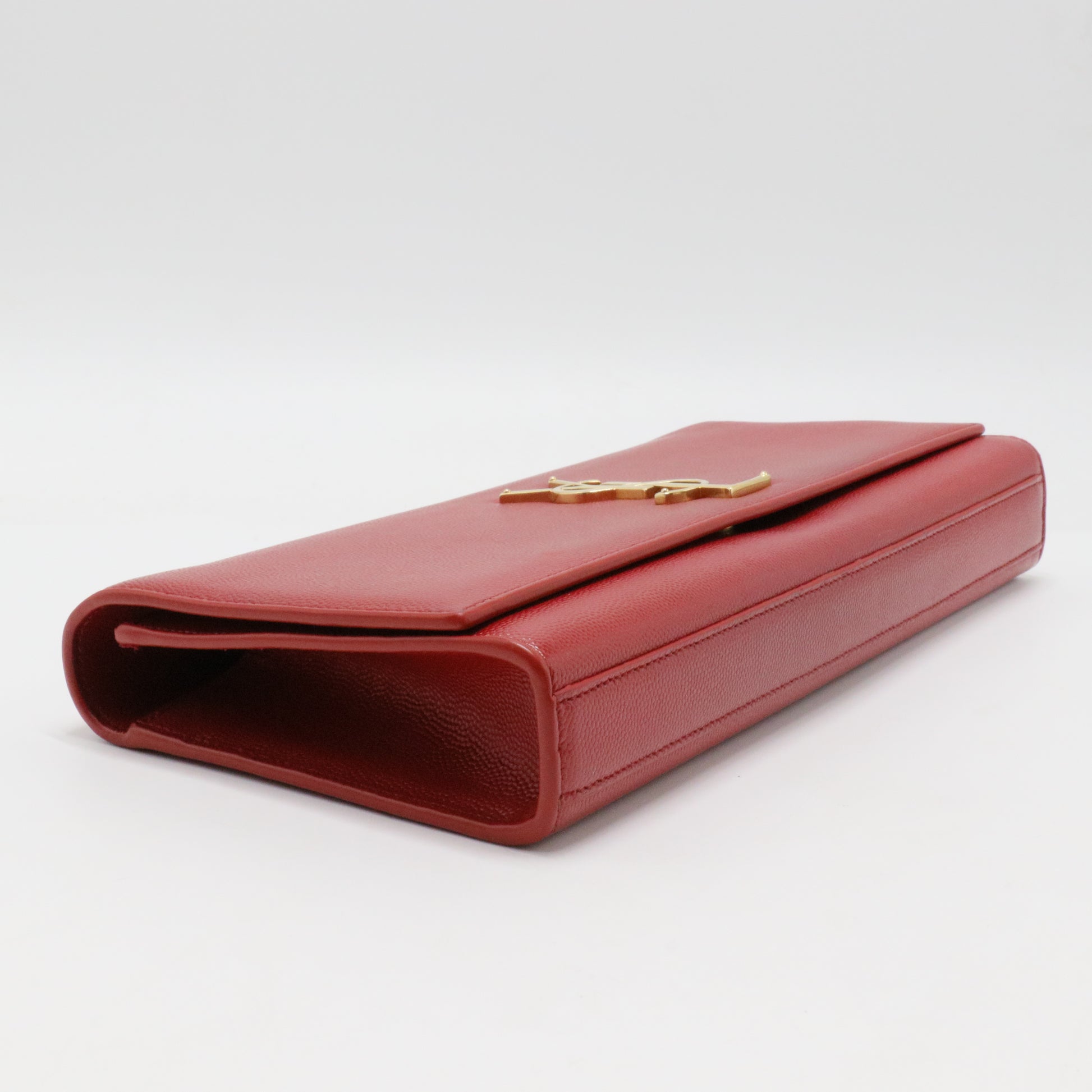 Classic Monogram Clutch Grainy Patent Long