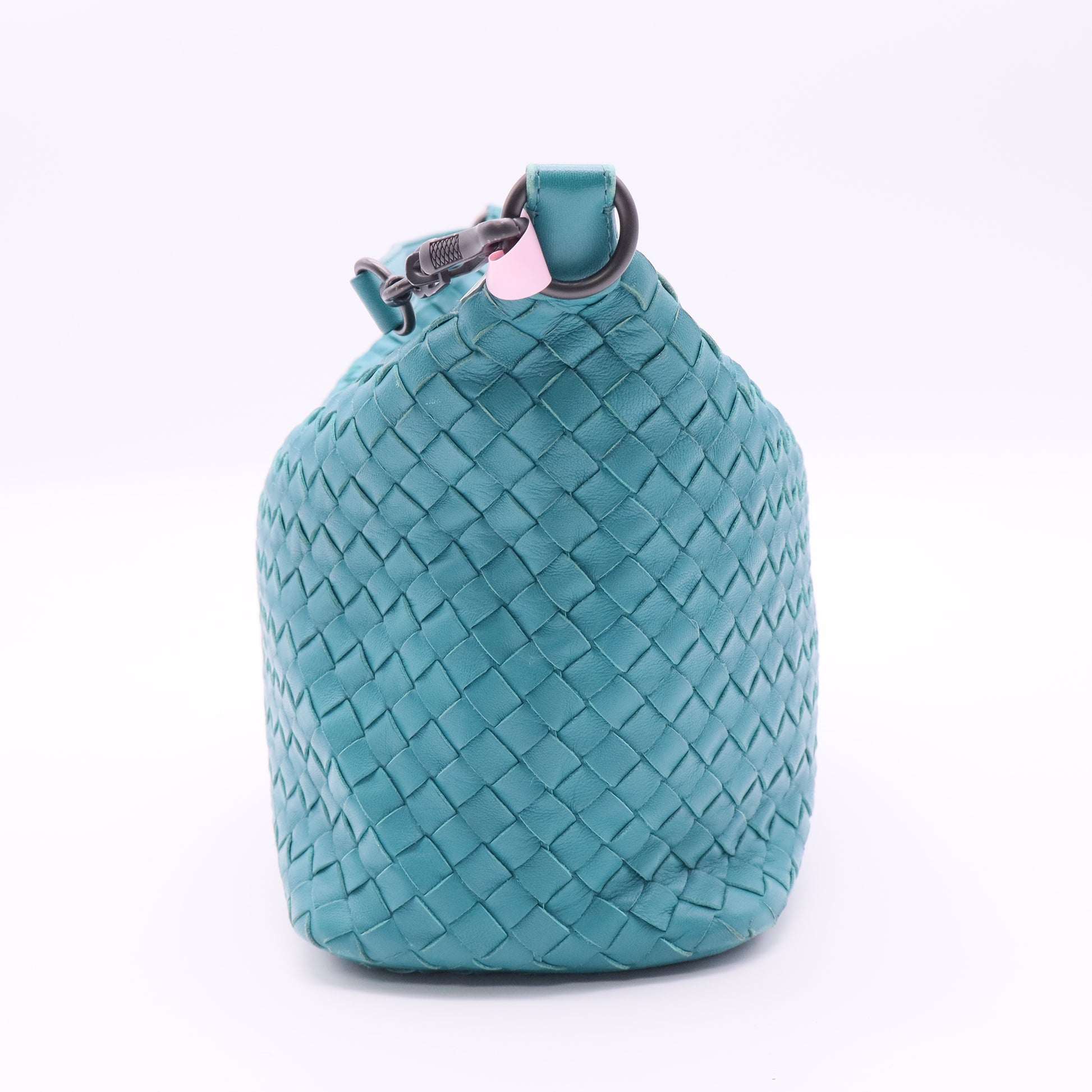 Bottega Veneta Green Woven Shoulder Bag twins