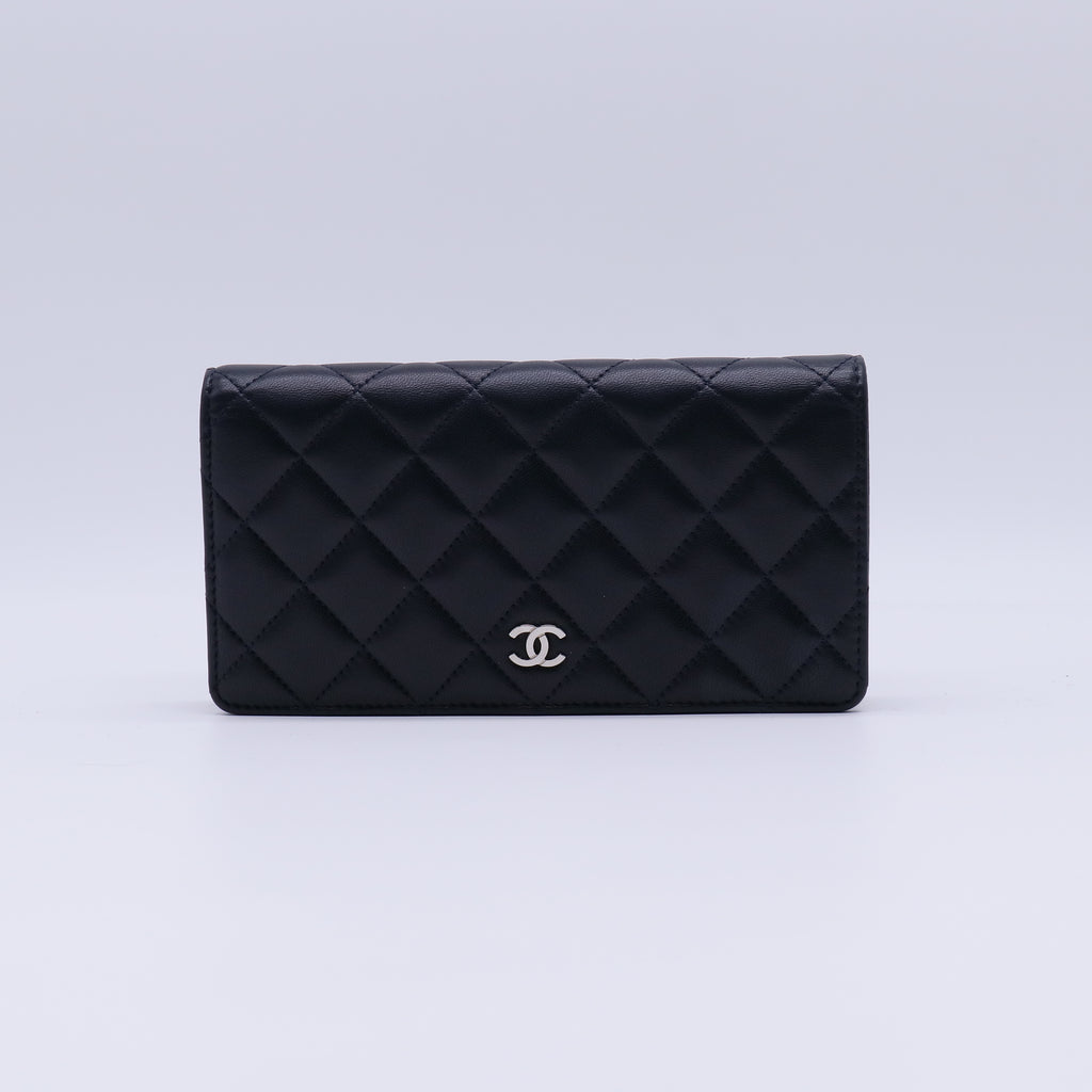Chanel Classic Lambskin Quilted Flap Long Wallet W21297