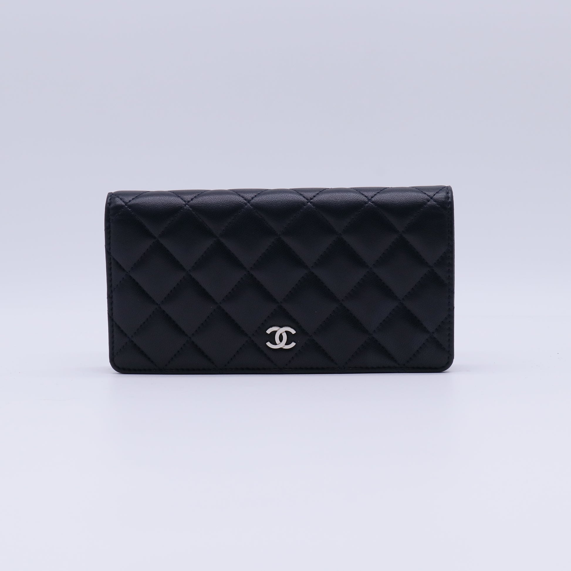 Chanel Classic Lambskin Quilted Flap Long Wallet W21297