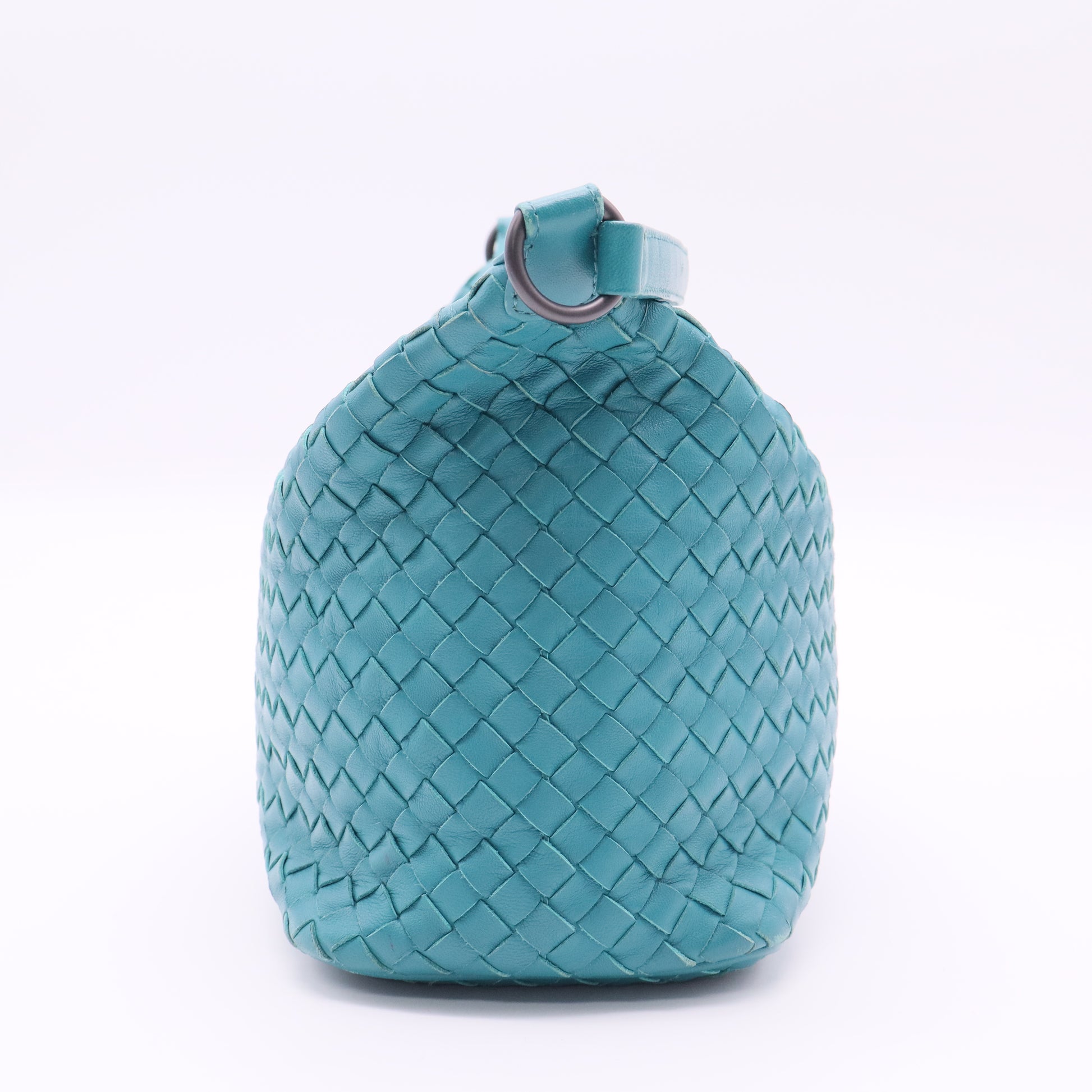 Bottega Veneta Green Woven Shoulder Bag twins