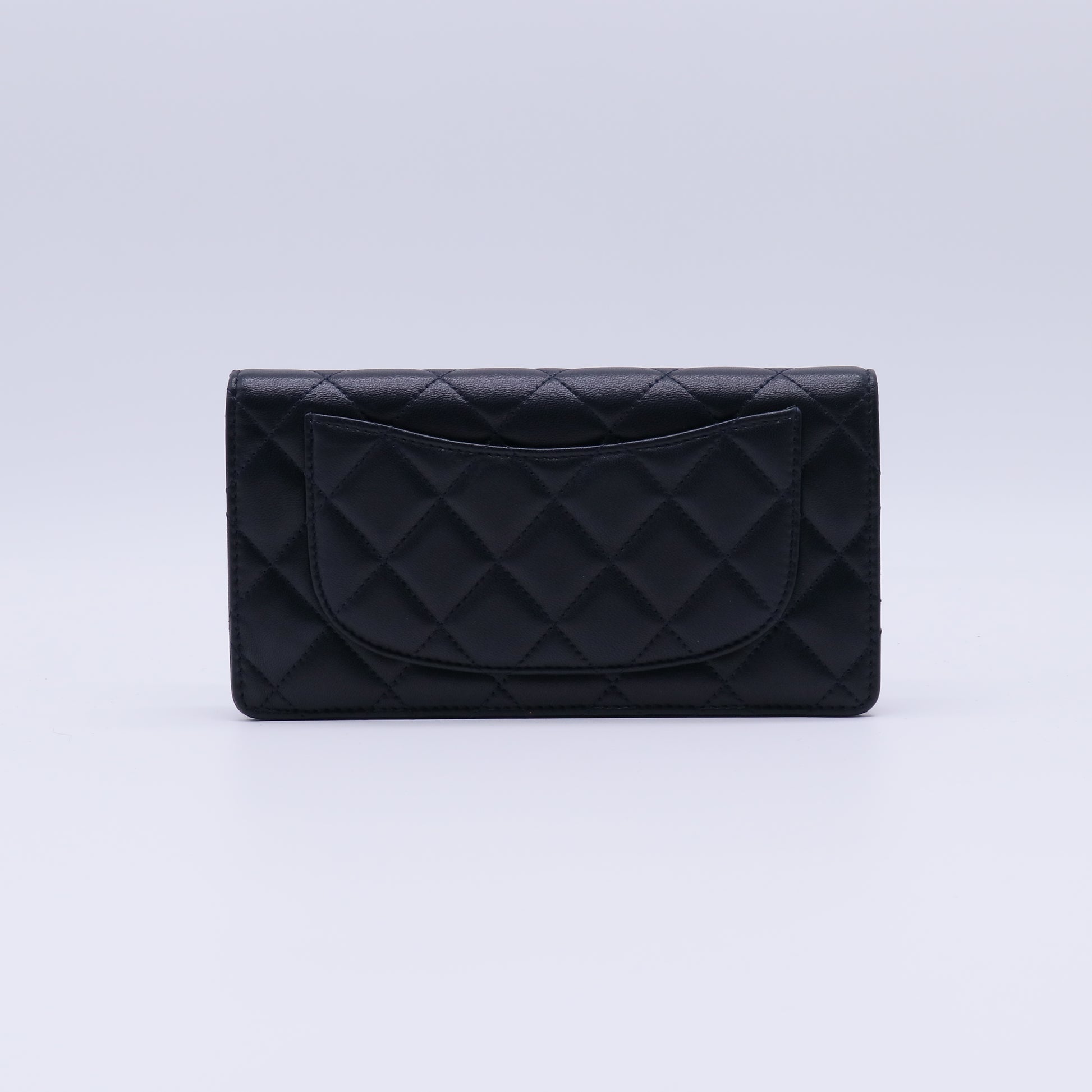 Chanel Classic Lambskin Quilted Flap Long Wallet W21297