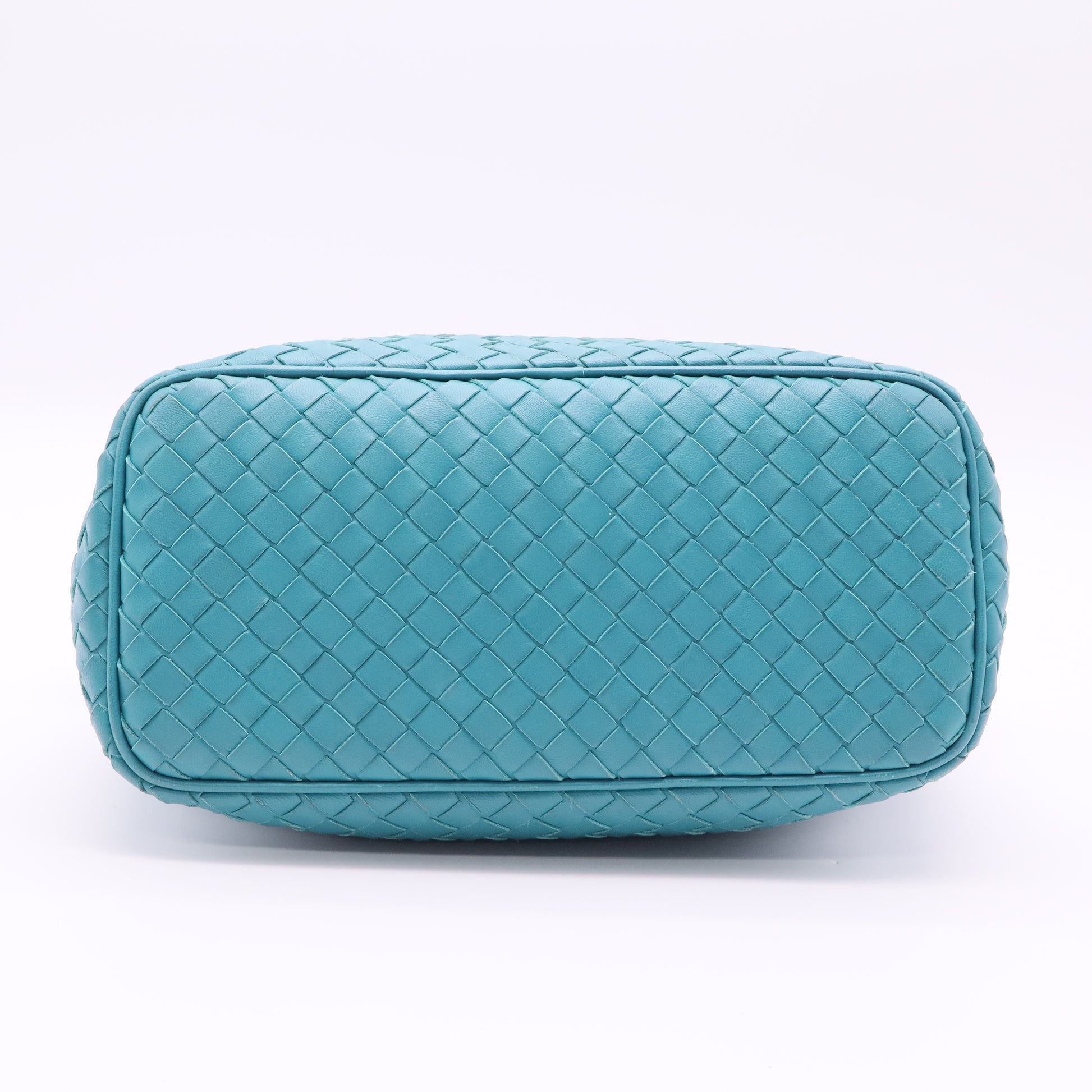 Bottega Veneta Green Woven Shoulder Bag twins