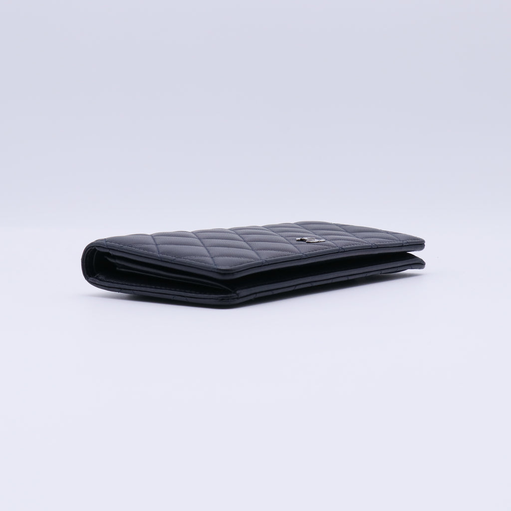 Chanel Classic Lambskin Quilted Flap Long Wallet W21297