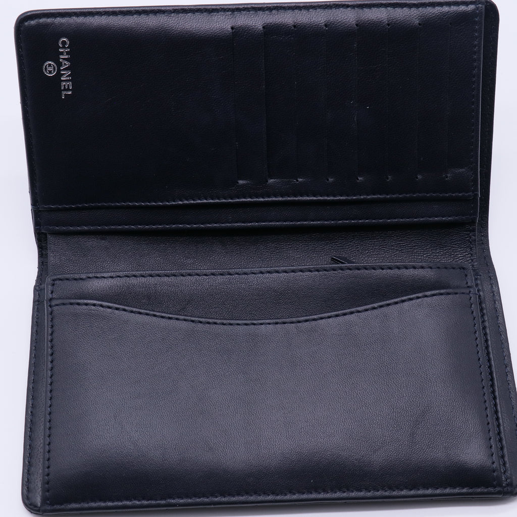 Chanel Classic Lambskin Quilted Flap Long Wallet W21297