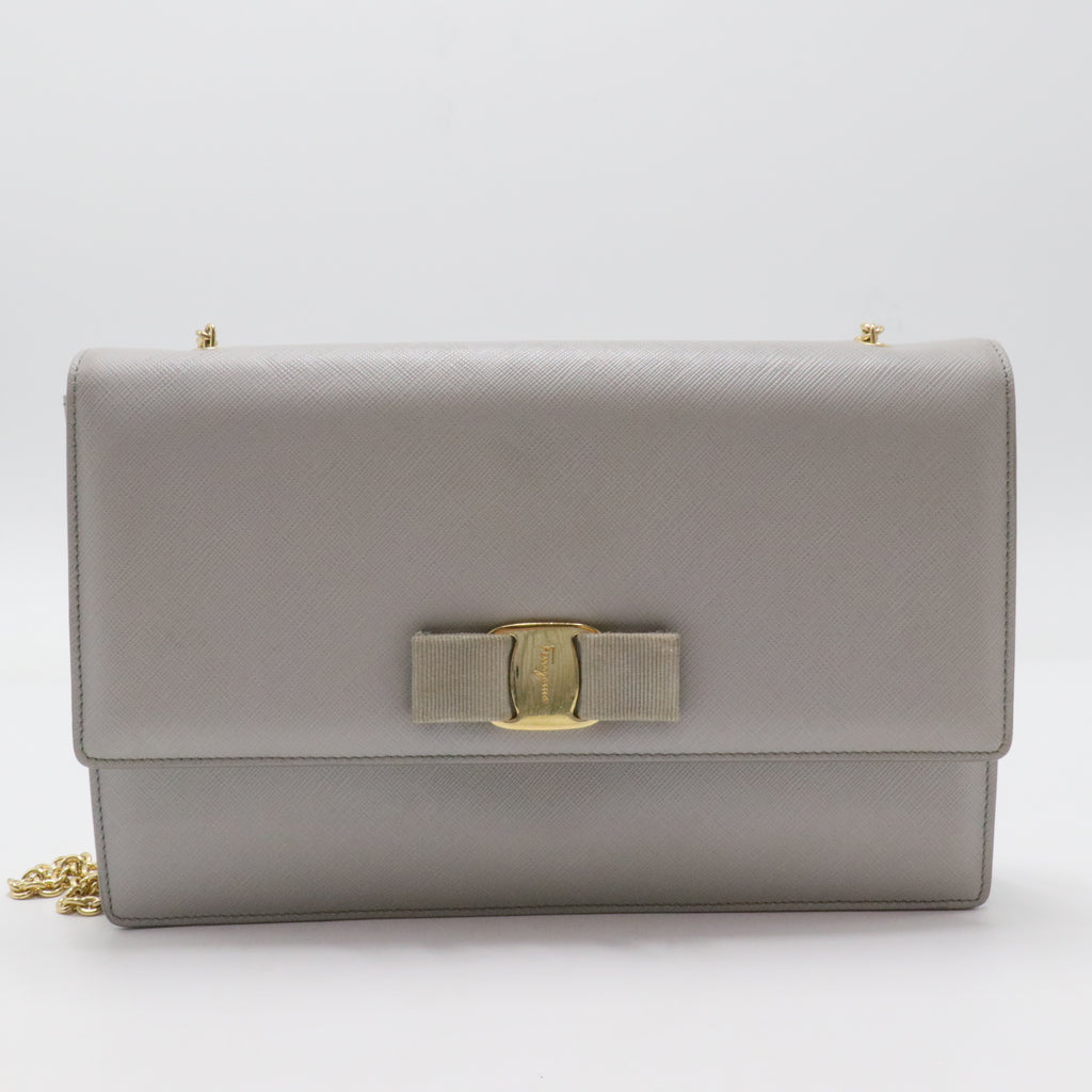 Ginny Chain Wallet Saffiano Leather