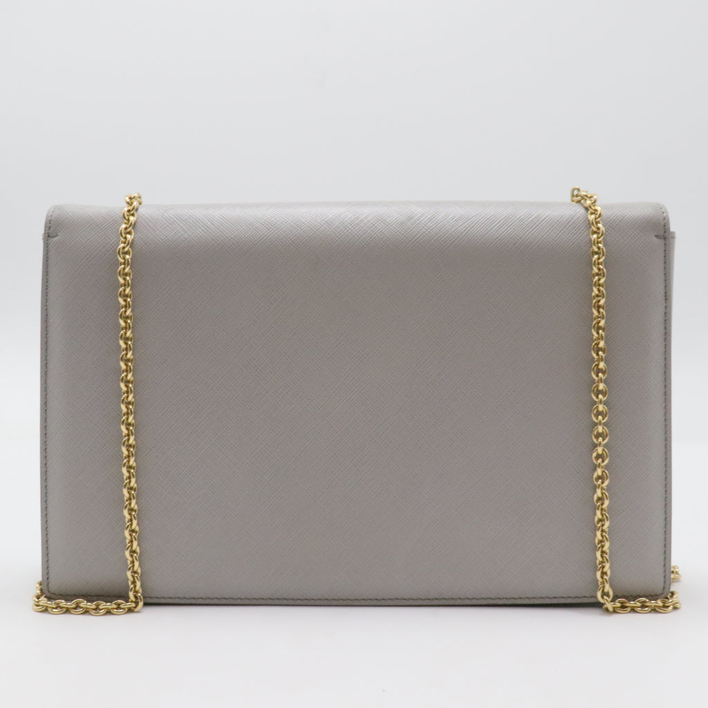 Ginny Chain Wallet Saffiano Leather