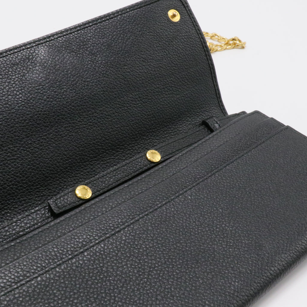 Daino Colour Continental Wallet Black Fuoco