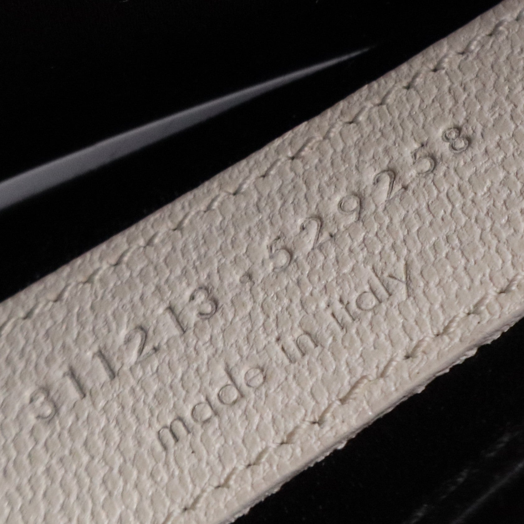 Textured Calfskin Classic Y Ligne Clutch White