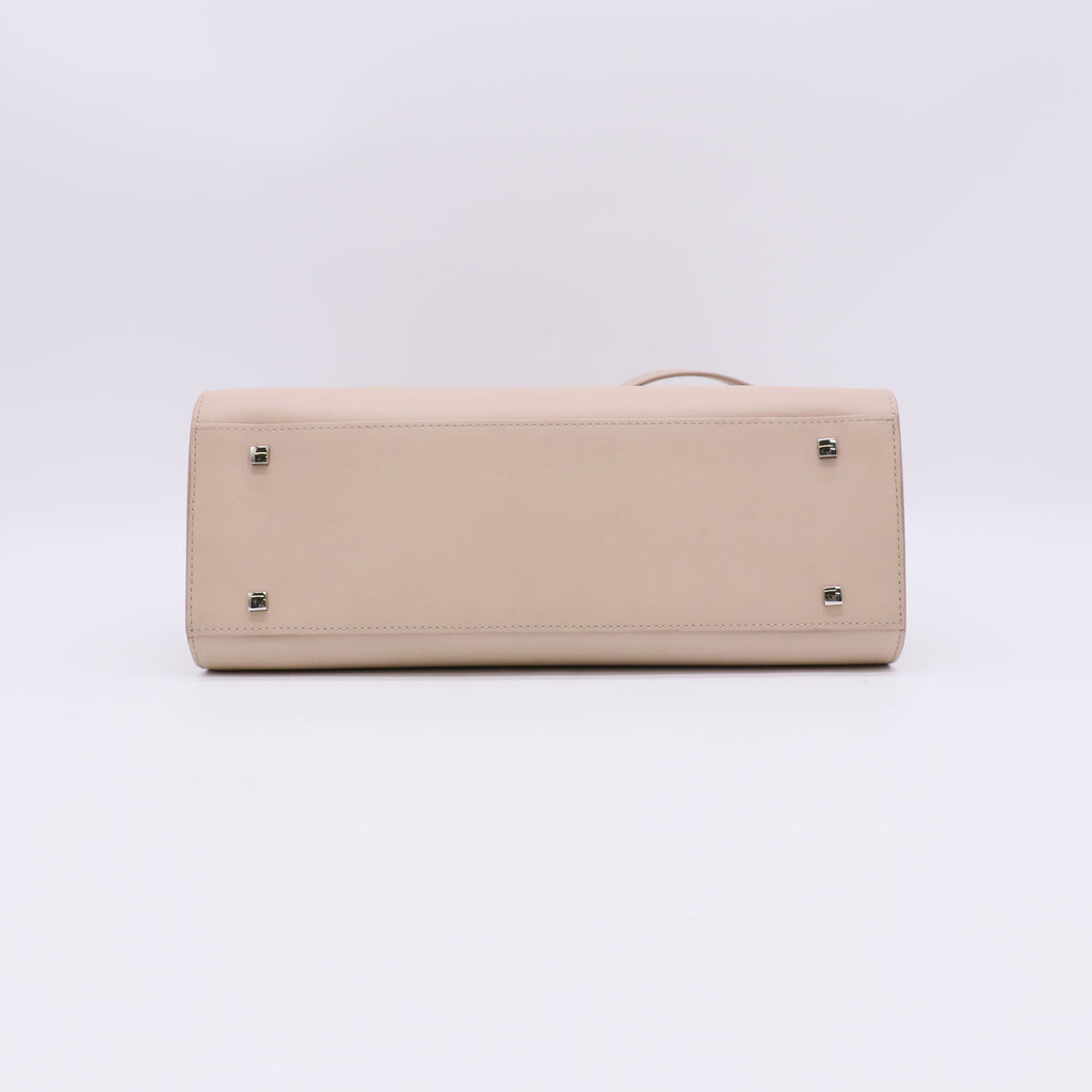Delvaux Tempête MM Bag in Nude/Pink Beige Leather B23013