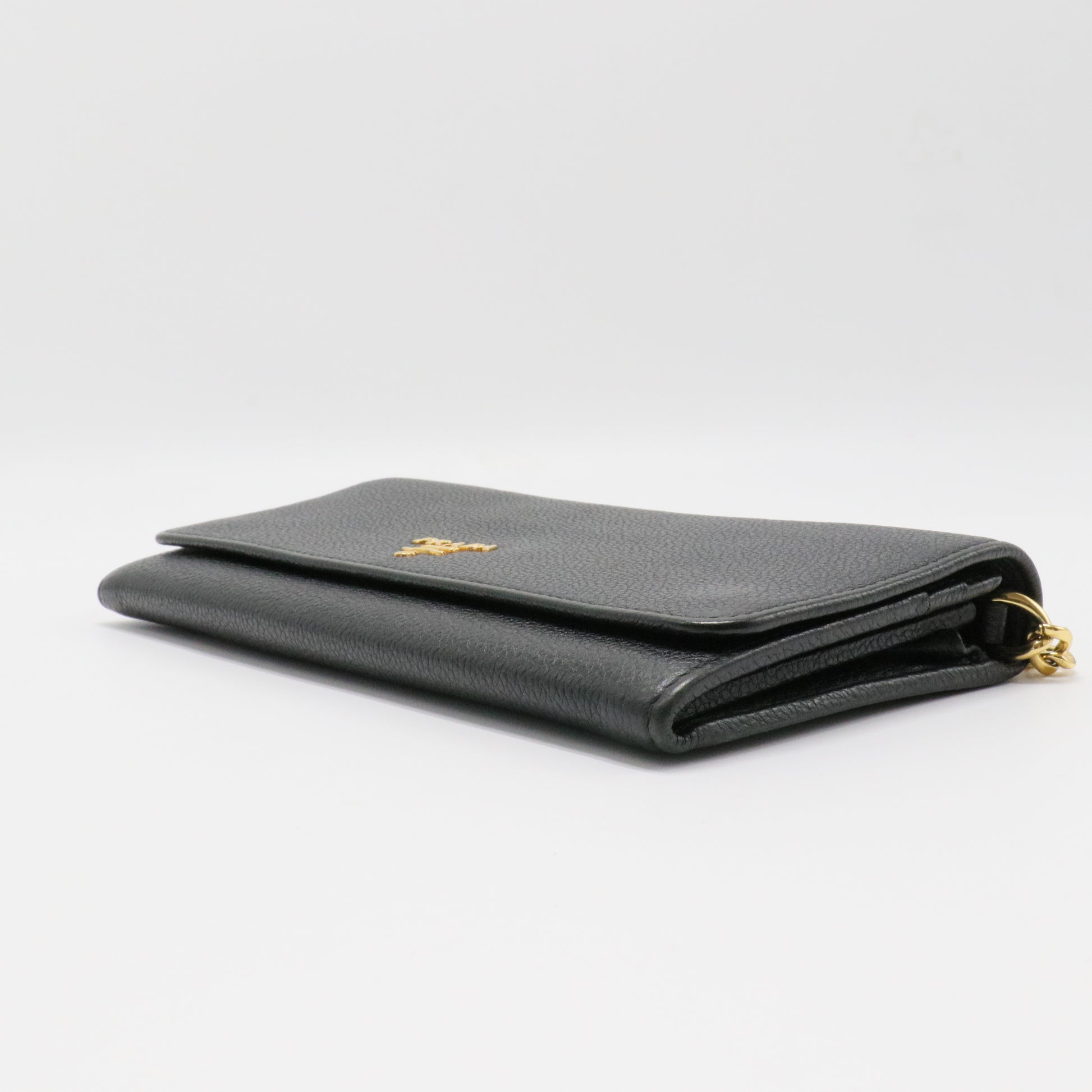 Daino Colour Continental Wallet Black Fuoco