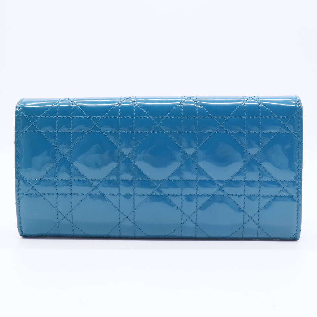 Patent Lady Dior Wallet on Chain