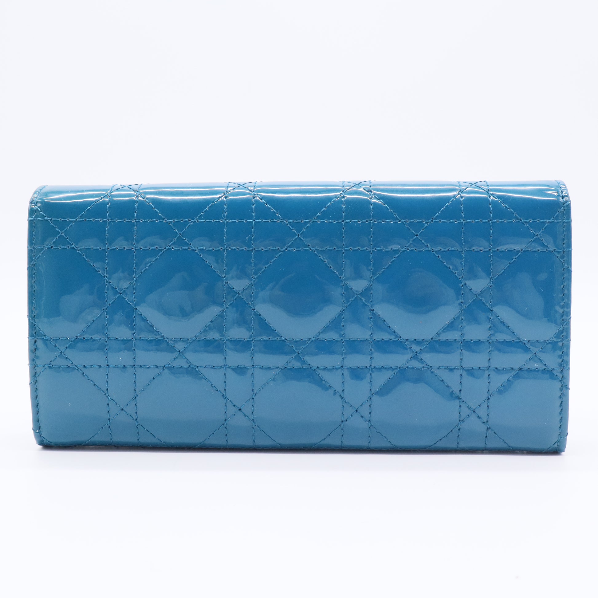 Patent Lady Dior Wallet on Chain
