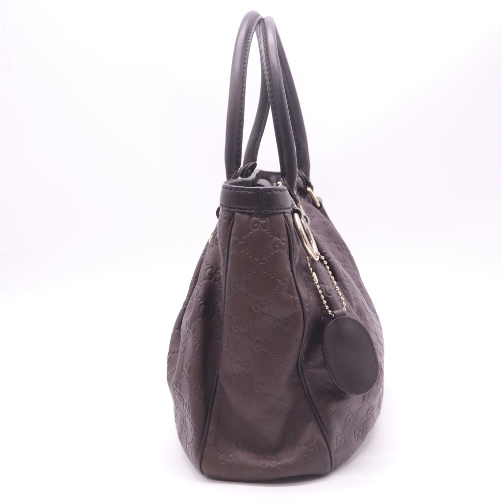 Sukey Top Handle Tote Guccissima Leather Medium B22988
