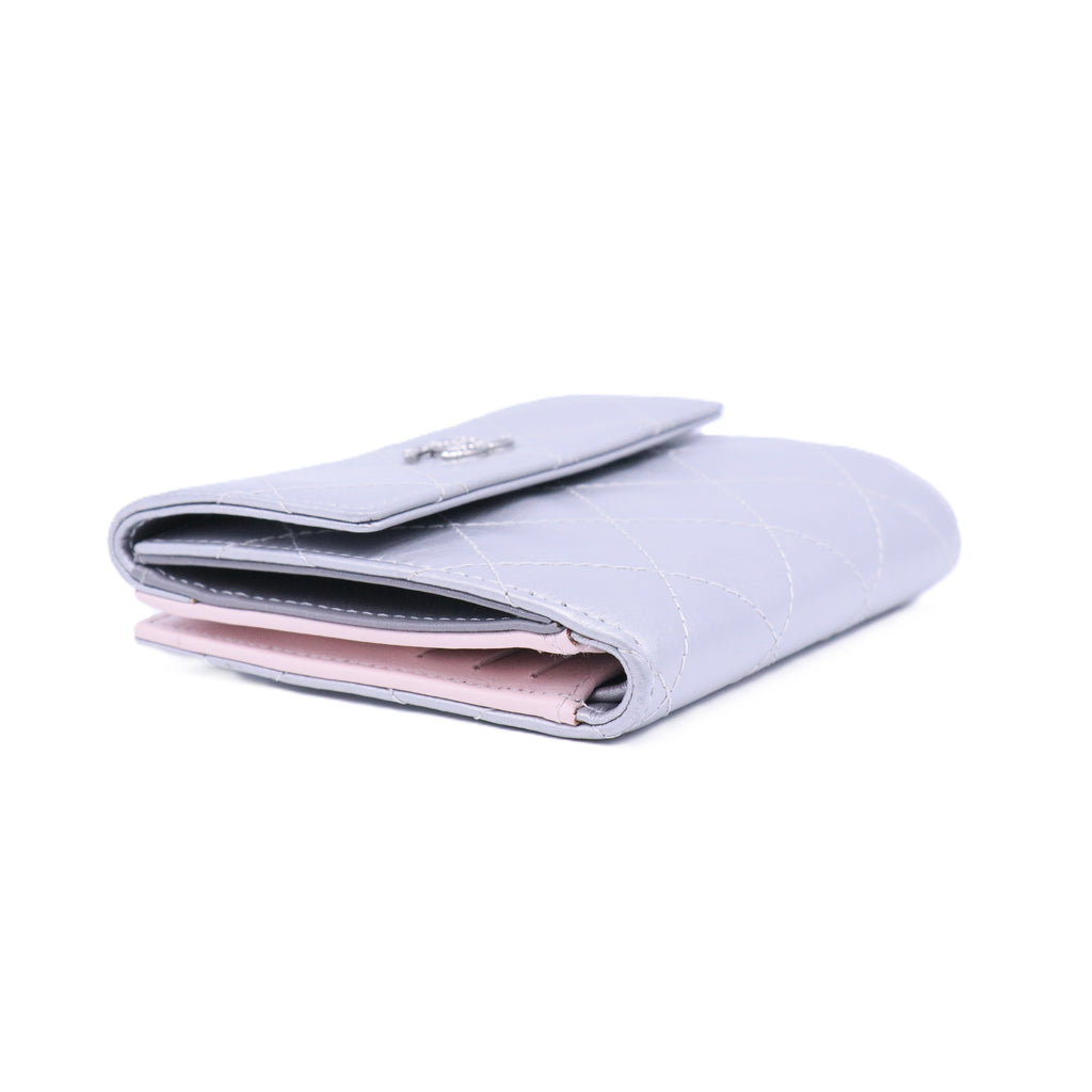 Classic Quilted Small Flap Wallet Dimensions
