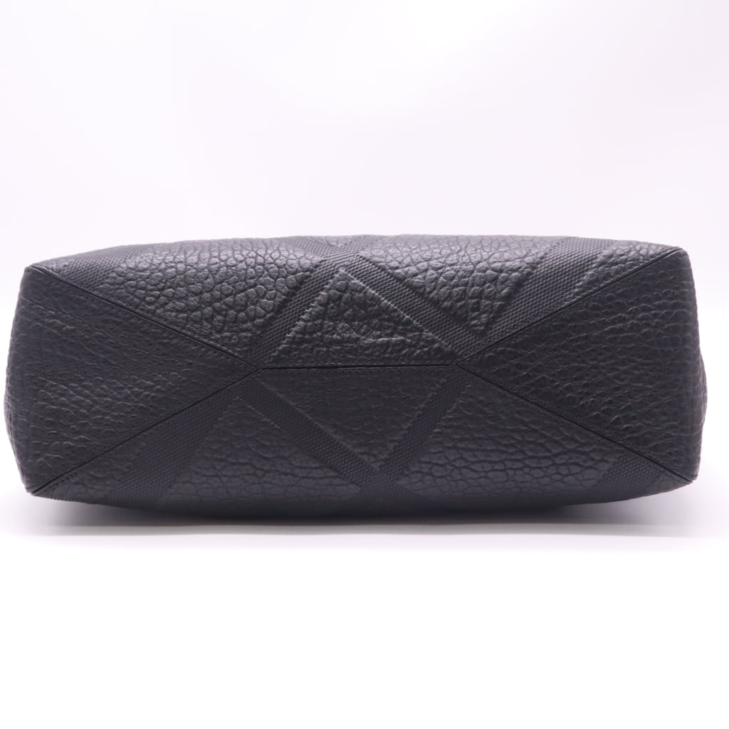 Black Embossed Check Leather Dewsbury Tote Bag B23207