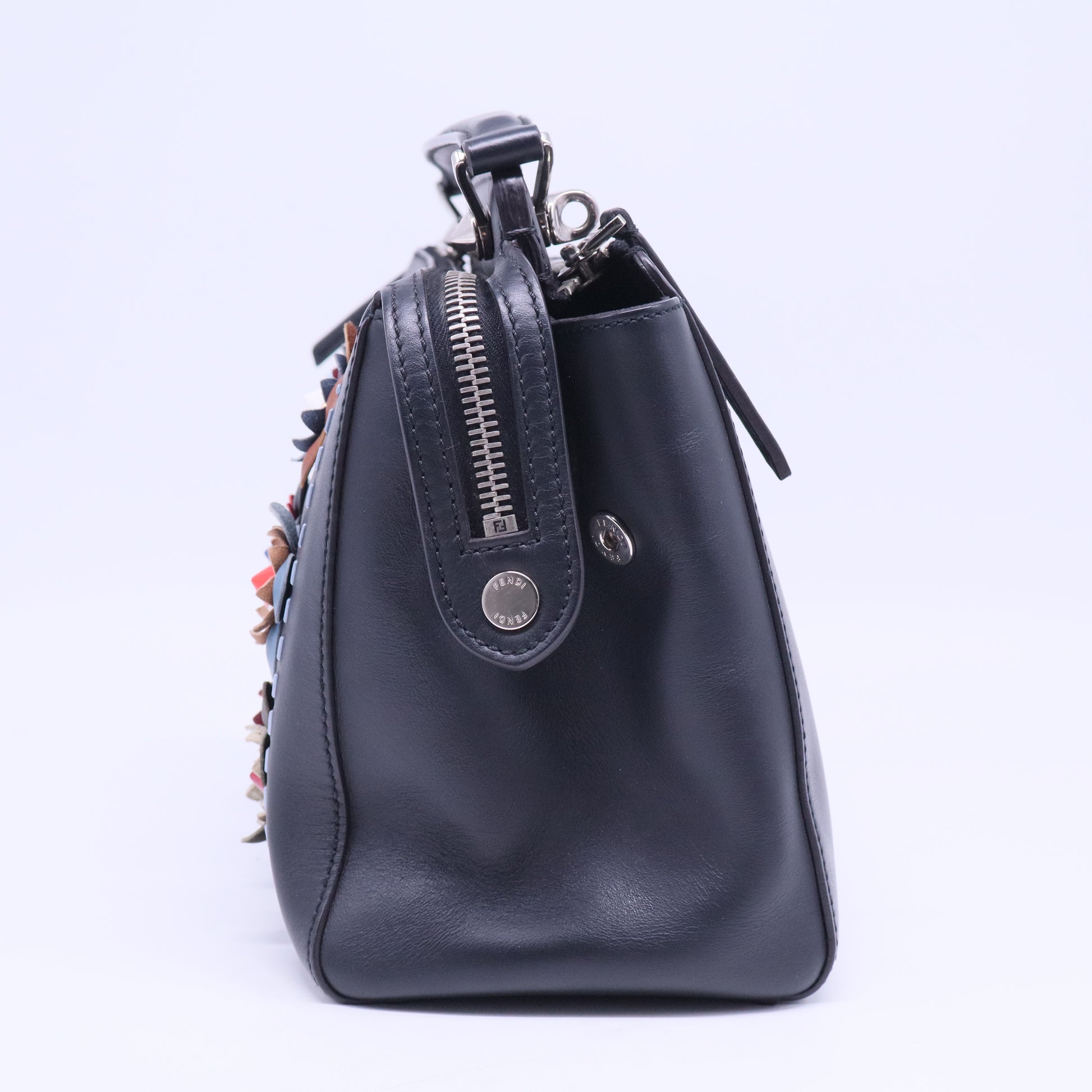 Flowerland DotCom Convertible Satchel Embellished Leather Medium B20755