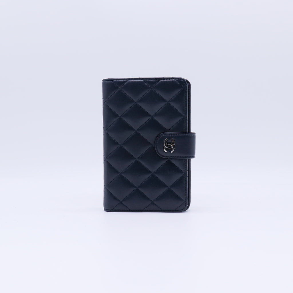 Chanel Classic Lambskin Quilted Flap Passport Holder W21320