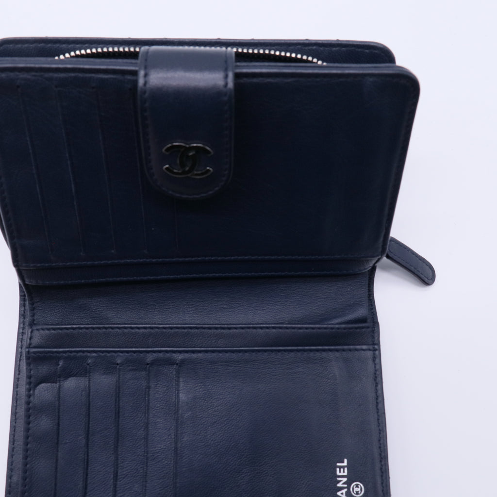 Chanel Classic Lambskin Quilted Flap Passport Holder W21320