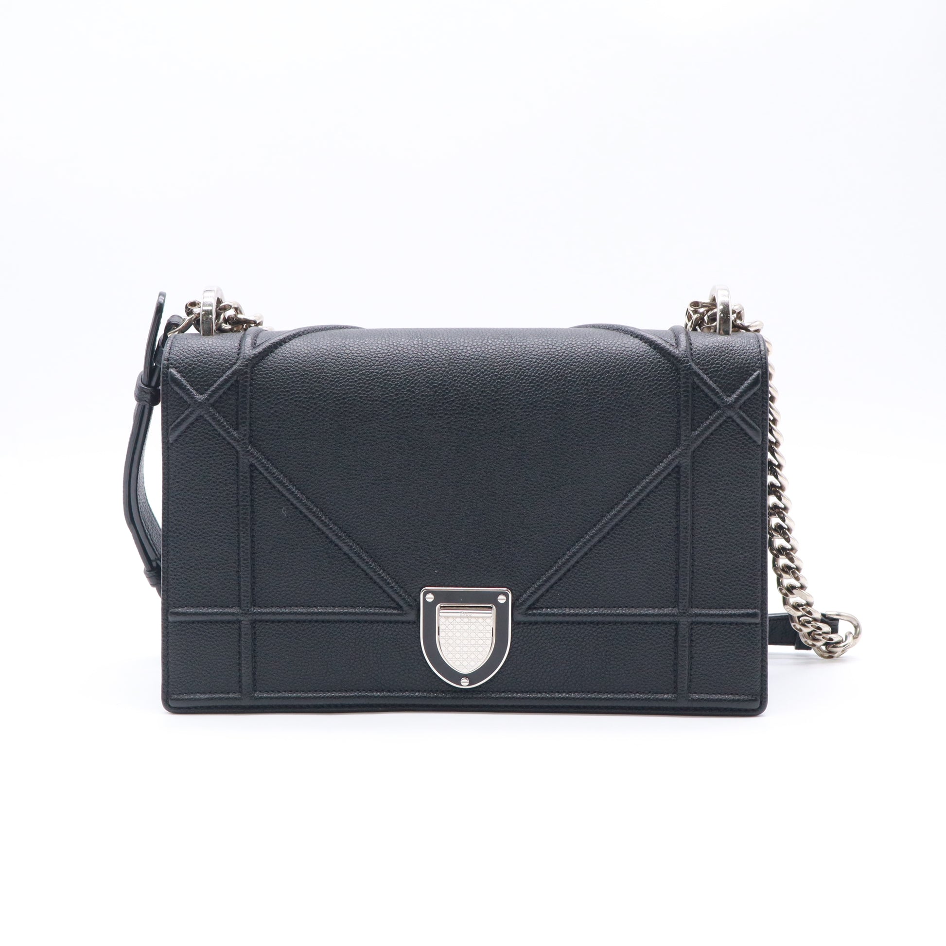 Christian Dior Grained Calfskin Medium Diorama Bag twins LDZ833