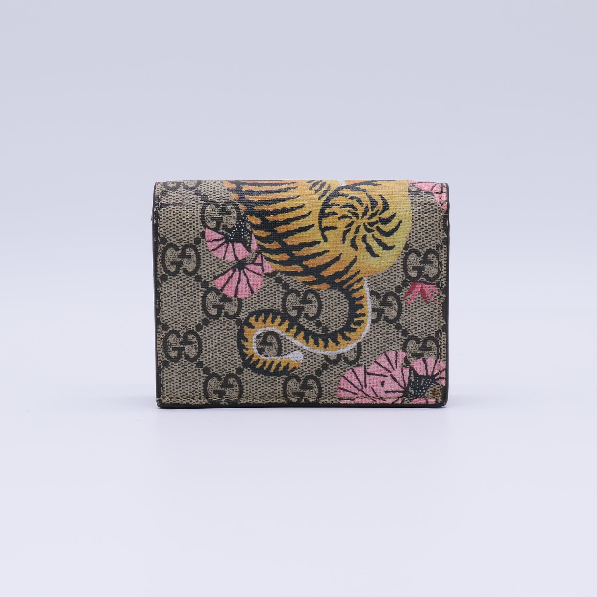 Gucci GG Supreme Bengal Tiger Card Case Wallet W21262