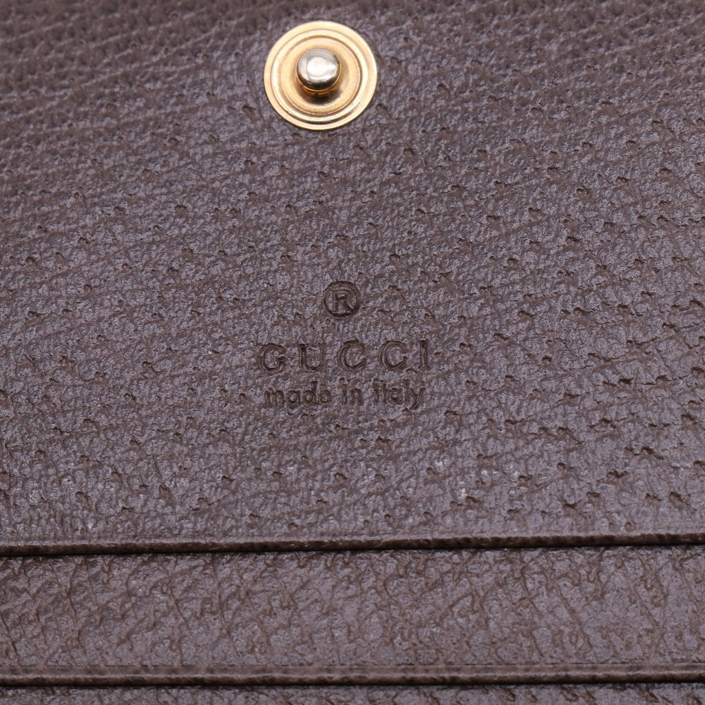 Gucci GG Supreme Bengal Tiger Card Case Wallet W21262