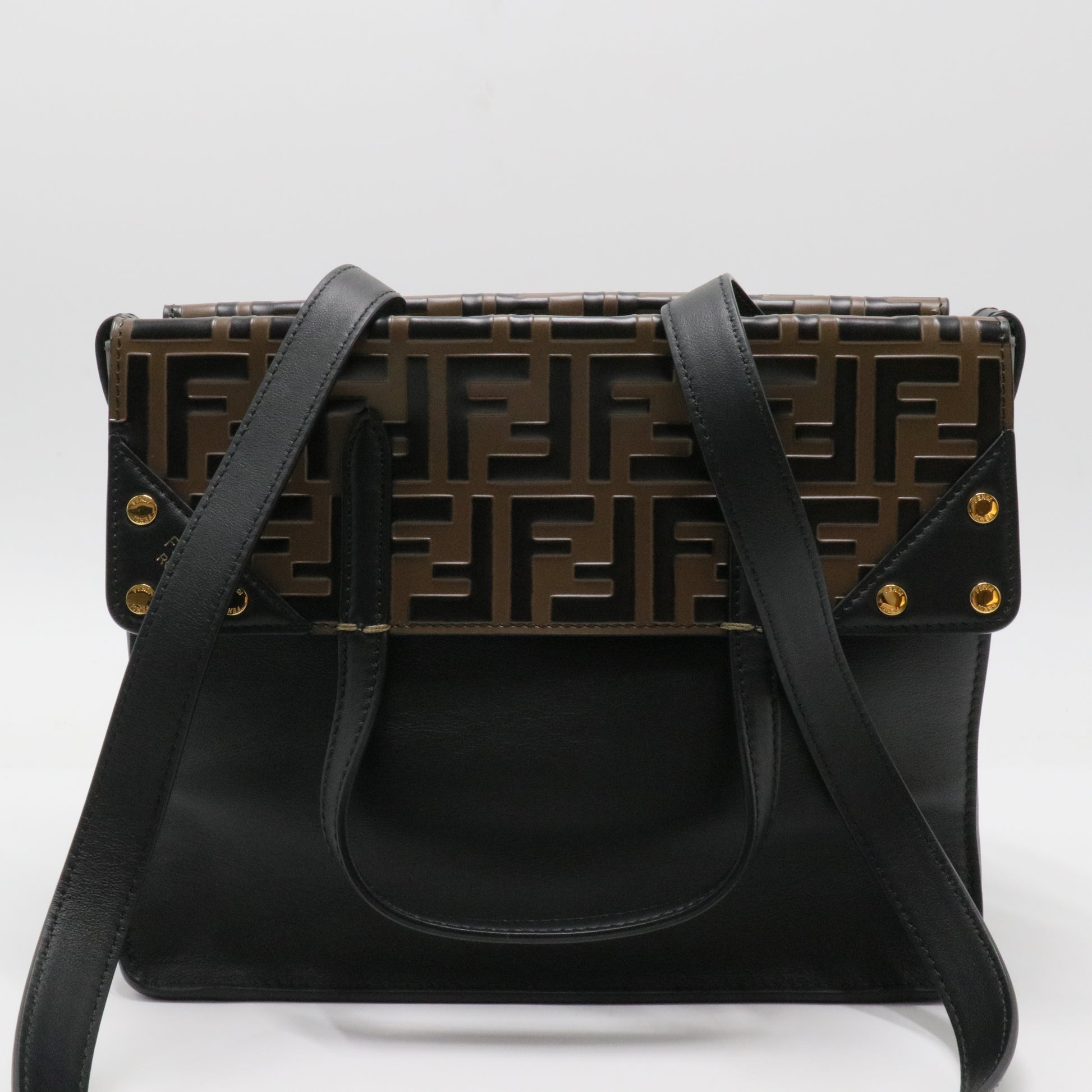 Flip Grace Tote Leather with Zucca Embossed Detail Regular