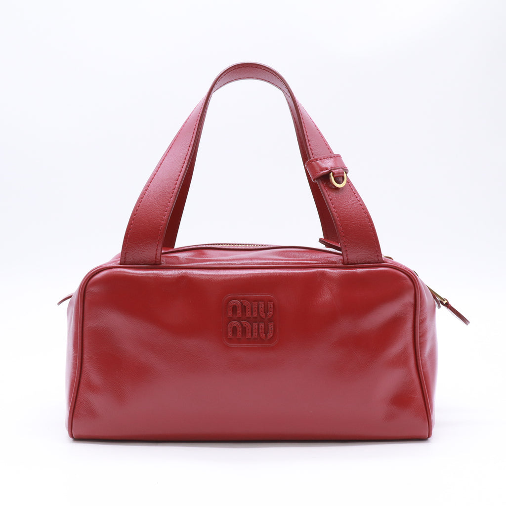Miu Miu Embossed Softy Leather Shoulder Bag twins LDZ830