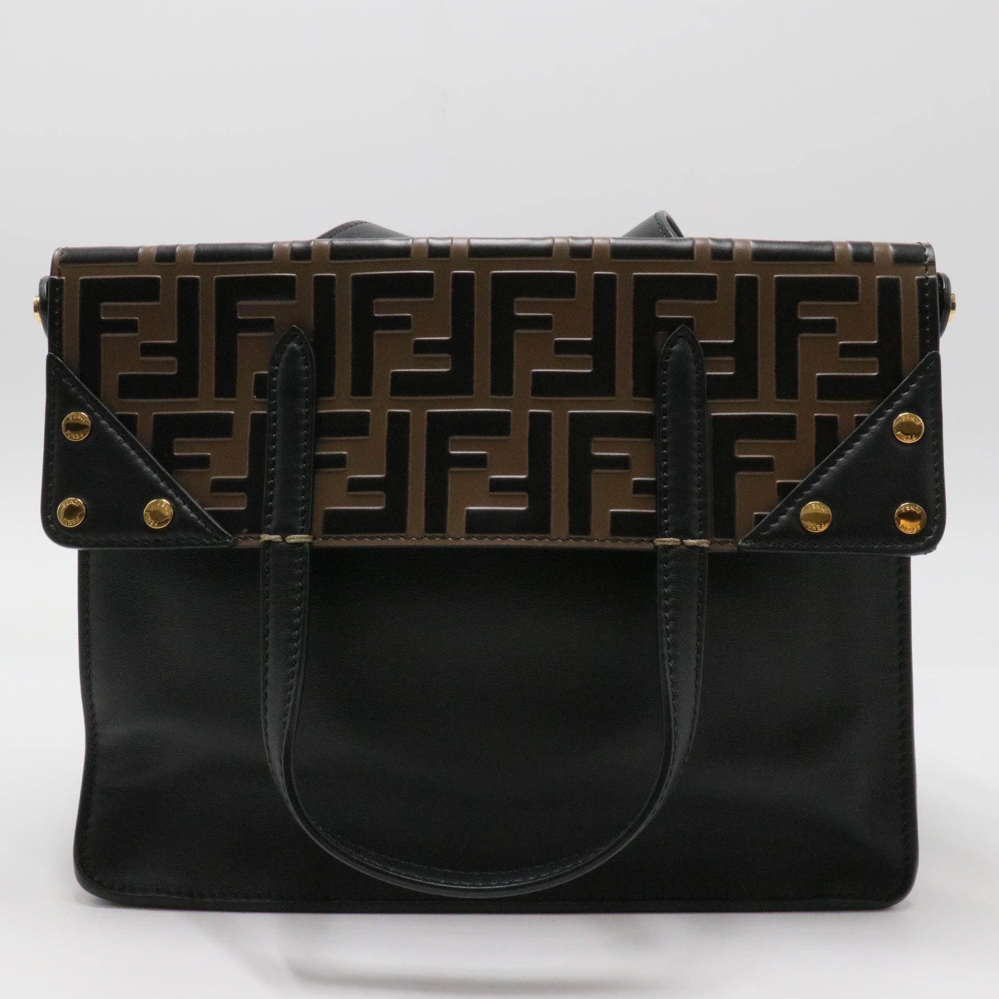 Flip Grace Tote Leather with Zucca Embossed Detail Regular